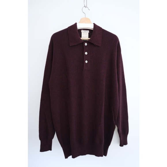Yohji Yamamoto - Early Era [1984-91] Wool Oversized Collar-Stand Knit Po… - Picture 8 of 15